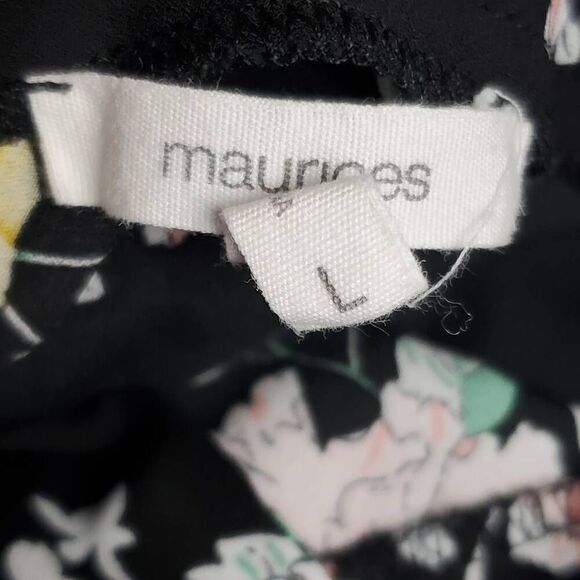 Maurices Large Black Floral Top - Picture 5 of 6